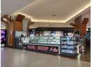 Mobilier insula stand comercial mall, vitrine + rafturi, stare buna